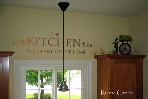 Using A Vinyl Wall Quote In A Kitchen Design