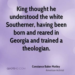 King thought he understood the white Southerner, having been born and ...