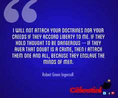 Robert Green Ingersoll atheist quote Antith, Atheist Quotes