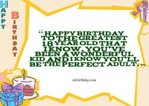 18 Year Old Happy Birthday Quotes
