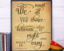 ... Potter Poster Harry Potter Wall Art Dumbledore Quote Print Wall Decor
