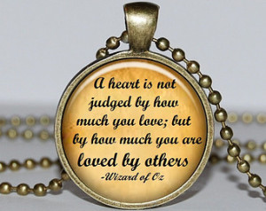Wizard of Oz Necklace, Book Quote Pendant, Fairy Tale Jewelry, Oz ...