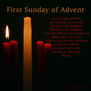 Prayer for the First Sunday of Advent.
