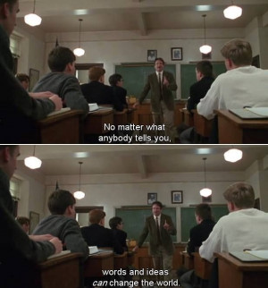 ... most stirring inspiring and enlightening dead poets society moments