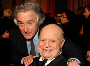 Don Rickles, here with Robert De Niro, accepted the Johnny Carson ...