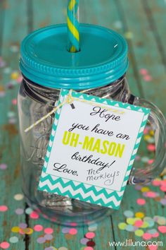 Gift Idea using mason jar cups from Walmart, Target, or Costco - With ...