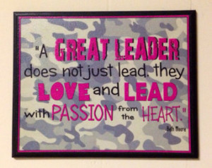 Army Themed Leader Quote- Wood Canv as Plaque ...