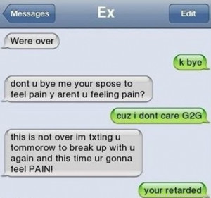 Funny break up text