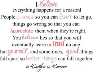 Here’s a quote from Marilyn Monroe that I simply love and adore!!
