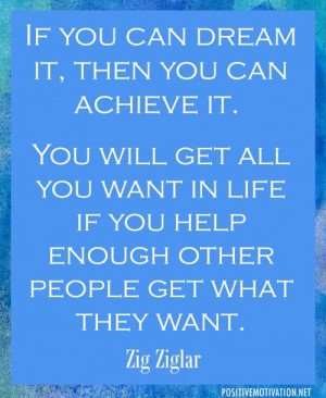 ZIG ZIGLAR-GIANT POSTER-YOU CAN DREAM IT YOU CAN ACHIEVE IT