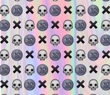 background, crosses, emoji, pastel, skulls, wallpaper, mr moon