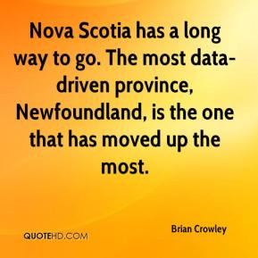 Brian Crowley - Nova Scotia has a long way to go. The most data-driven ...