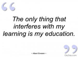 The Only Thing That Interferes...