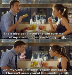 ... Discuss Their Emotional Problems With Jokes In Friends With Benefits