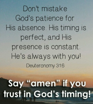 God's timing