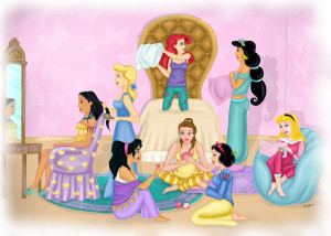 Find me a picture of the 6 main disney princesses with their princes.