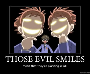 Those Evil Smiles (OHSHC) by sace97