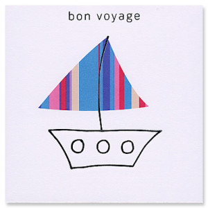 Sorry you're leaving - Bon Voyage