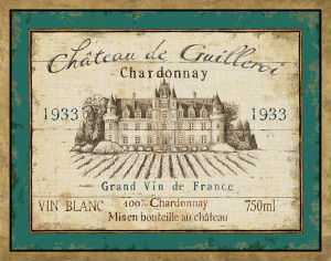 French Wine Label IV by Daphne Brissonnet Vintage Style Sign Art Print ...