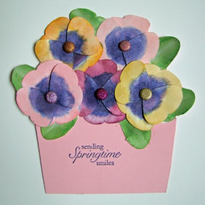 Pansy Pot Pull Card