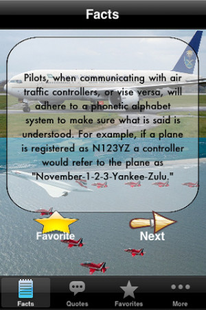 Aviation facts! & quotes! Entertainment iPhone & iPod Touch App Review ...