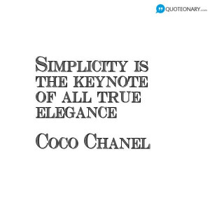 Coco Chanel #quote about elegance