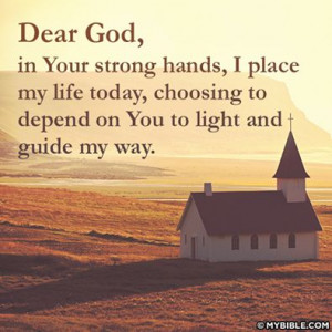GOD I NEED YOUR STRONG HANDS.