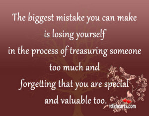 Home » Quotes » The Biggest Mistake You Can Make Is Losing Yourself ...
