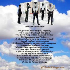 This poem will be framed and presented to the Officer's wife by their ...