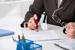 Public Officials for Special Service Districts Person Stamping Paper