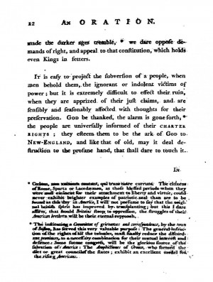 Benjamin Church, Boston Massacre Oration, 1773, page 11