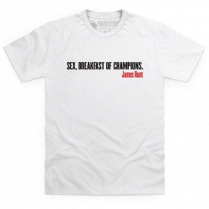 Autosport James Hunt Quote T Shirt