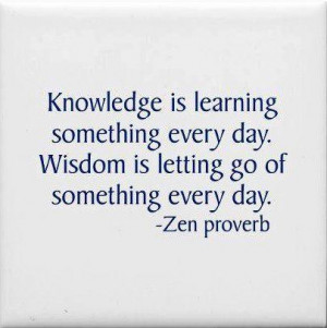 An inspirational picture quote about the difference between knowledge ...