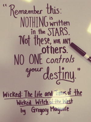 Today’s book quote is from Wicked: The Life and Times of the Wicked ...