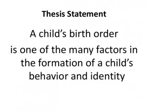 Alfred Adler Birth Order Theory