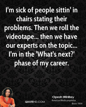 ... experts on the topic... I'm in the 'What's next?' phase of my career