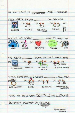 Cute way to ask someone out