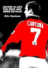 ERIC CANTONA UNITED INSPIRATIONAL QUOTE POSTER / PRINT / PICTURE