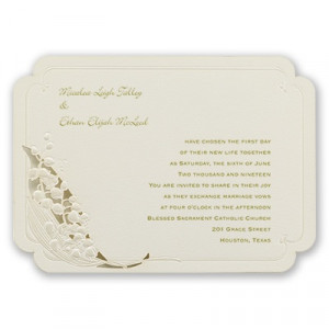 Lily of the Valley - Laser Cut Invitation