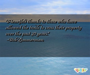 Heartfelt Thanks Those Who...