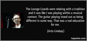 More Arto Lindsay Quotes
