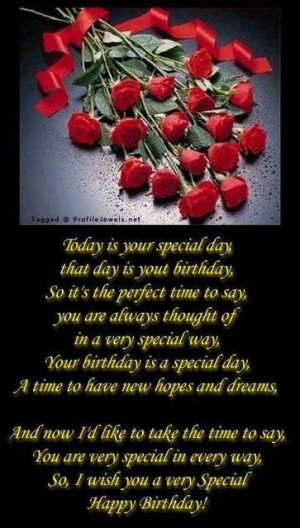 Hope your day have been a wonderful one today ..many happy returns ...