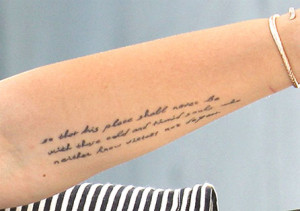 miley cyrus new tattoo quotes 2012