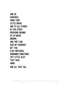 CLOCKWORK ORANGE// Quote Poster // Select By LuminousParticular $30