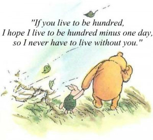 cute, friendship, hundred, live, love, lovely, piglet, pooh, quote ...