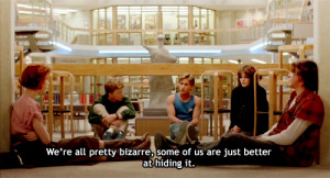 ... brian johnson, claire standish, the breakfast club quote, andy clark
