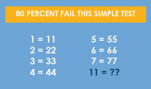 80 percent fail this simple test. What is your answer?