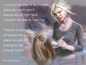 Ronny B Quotes: Waitress