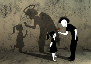 天使给与,恶魔贪婪,灵魂在不为人知的深处。