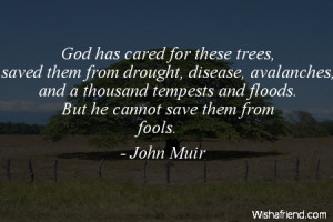 arborday-God has cared for these trees, saved them from drought ...